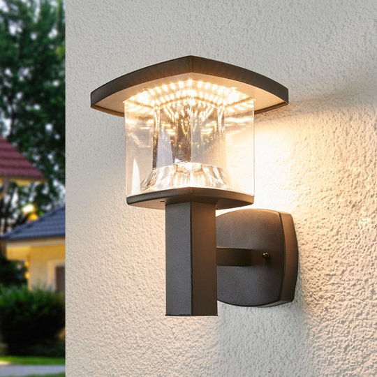 LED-utomhusvägglampa Askan i rostfritt stål