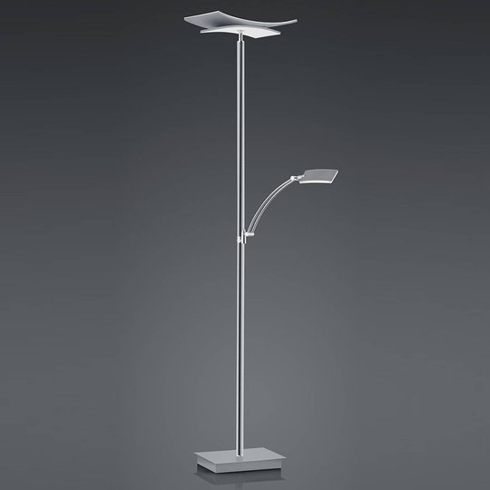 B-Leuchten Liberty LED golvlampa läsarm nickel