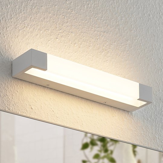 Arcchio Ronika LED-vägglampa, IP44, vit, 37 cm