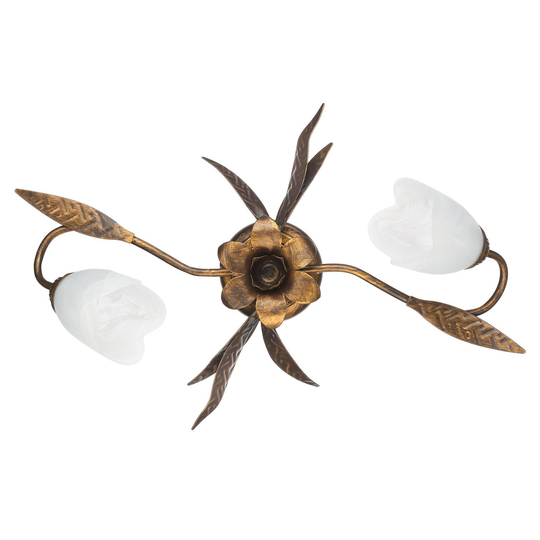 Taklampa Sonia 2 lampor, brons
