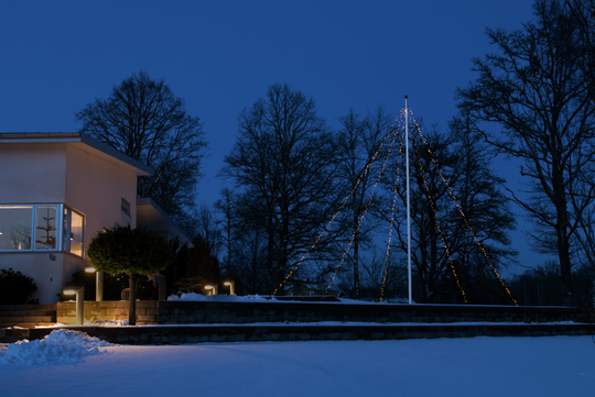 Flaggstångsslinga 5x100 LED (Svart)