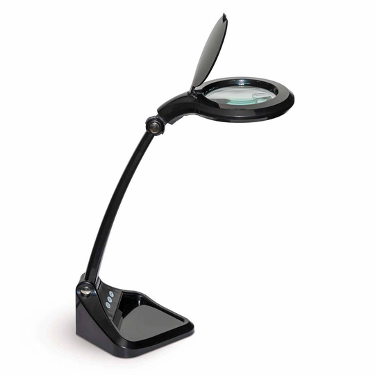 LED-lupplampa MAULiris, dimbar, svart
