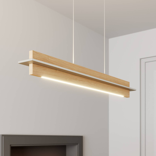 Rothfels Lexa LED-pendellampa, ek/nickel 78 cm
