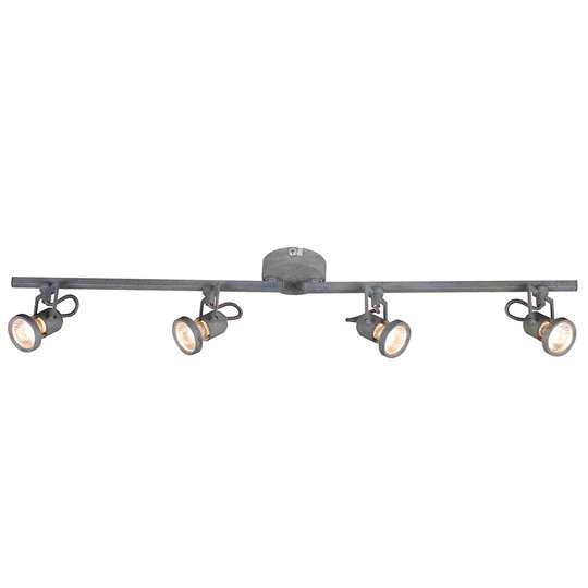 LED-taklampa Concreto, justerbar, 4 lampor