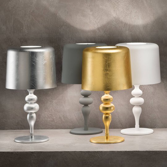 Bordslampa Eva TL1 M, höjd 53 cm mörkgrå