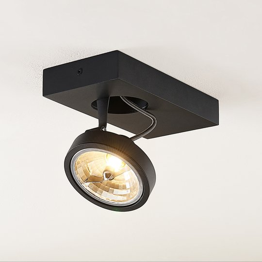 Arcchio Jorvin takspotlight, 1 lampa, svart