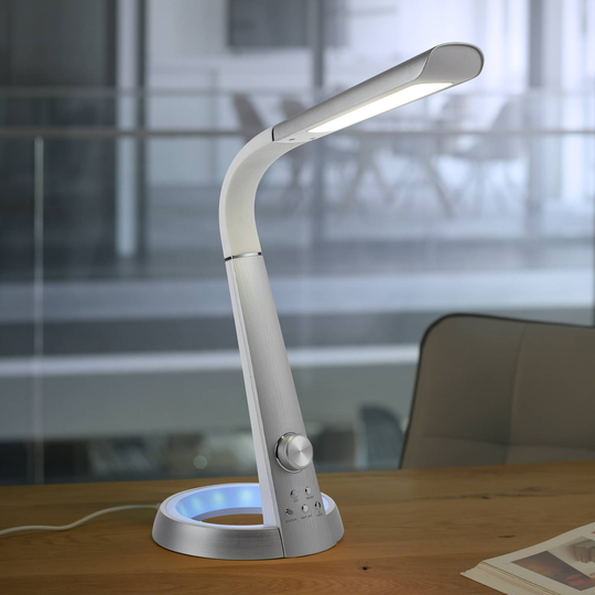 Paul Neuhaus Bill LED-skrivbordslampa, silver