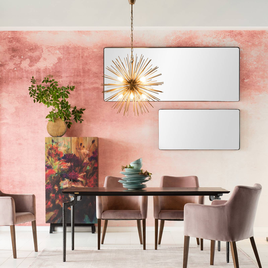 Kare Beam Brass hänglampa, 8 lampor, guld