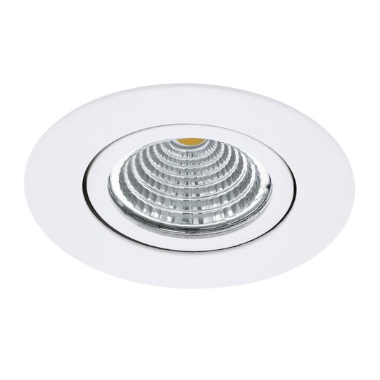 Inbyggnadsspot Saliceto rund vridbar 2 700K vit