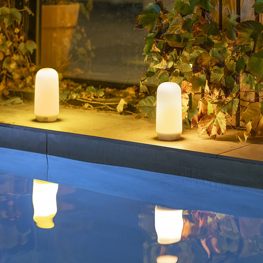 Newgarden LED-bordslampa med flameffekt