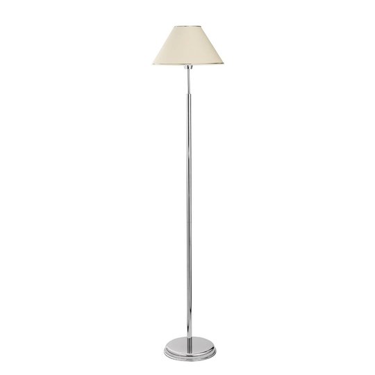 Golvlampa London krom/gräddvit, 1 lampa
