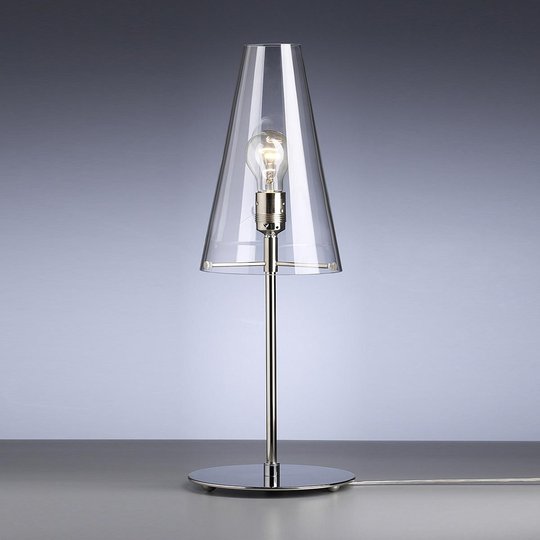 Genomskinlig bordslampa av Walter Schnepel