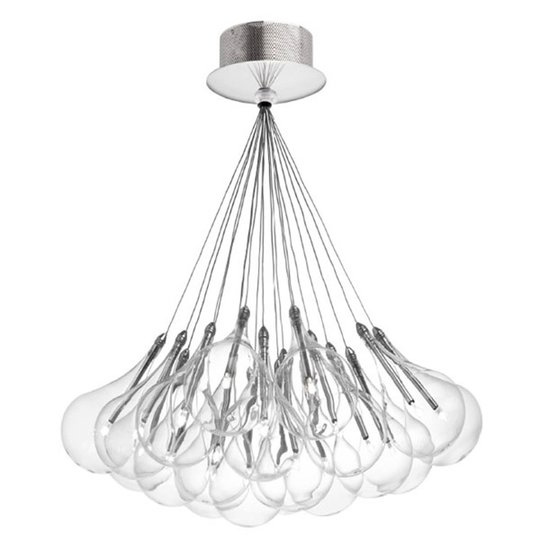 LED-hänglampa Drop S, 19 lampor