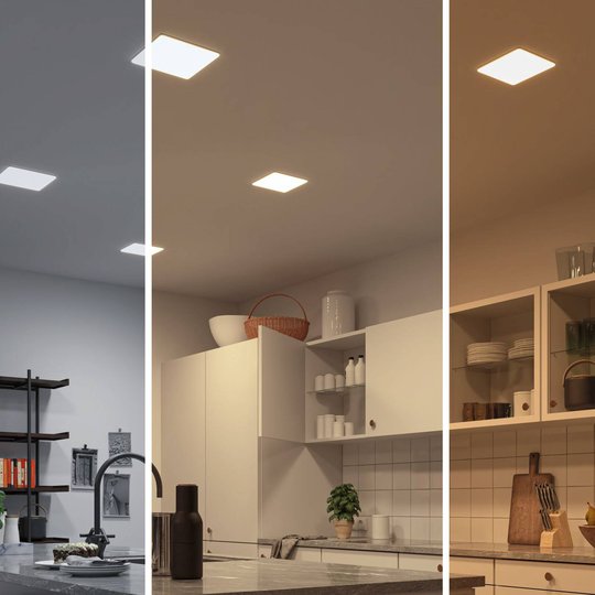 Paulmann LED-panel Veluna kantig 3-step CCT 18,5cm