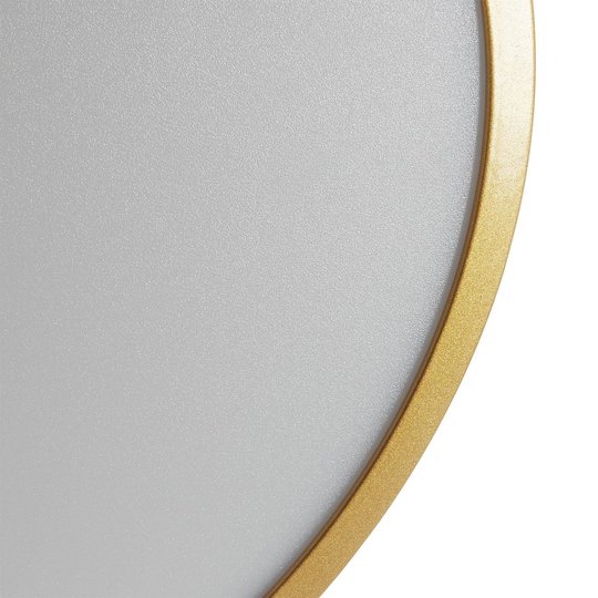 LED-taklampa Vika, rund, matt guld, Ø 30 cm