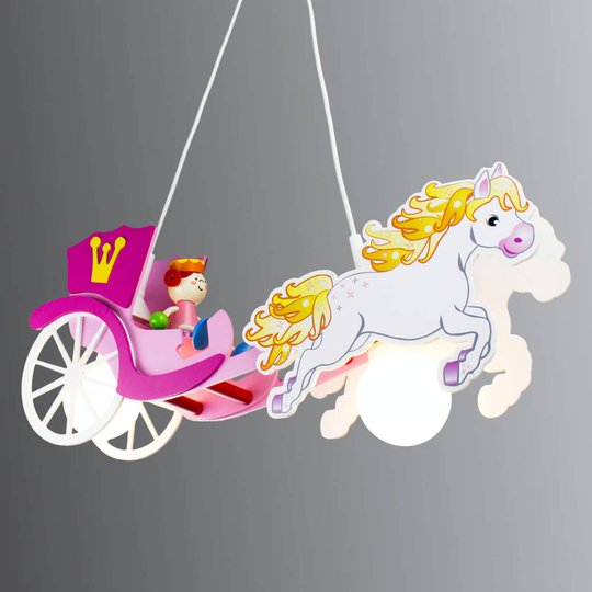 Hänglampa Prinsessa med häst och vagn