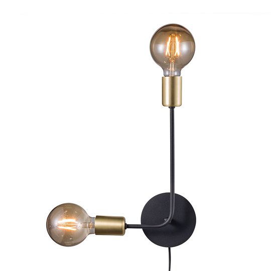 Vägglampa Josefine med kabel och kontakt