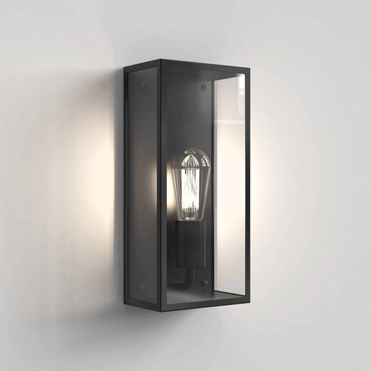 Astro Messina II 160 utomhusvägglampa svart klar