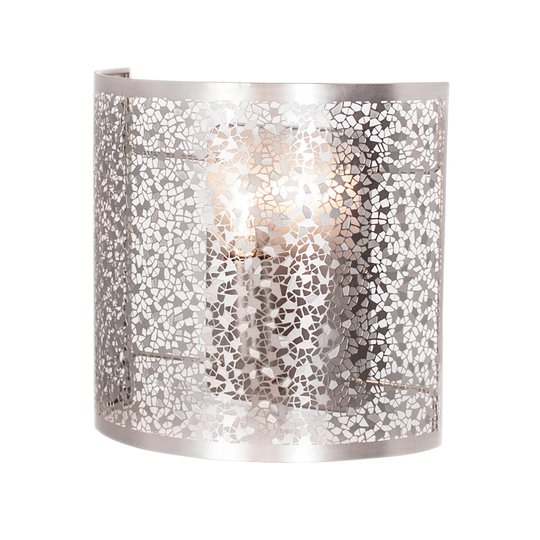 By Rydéns Mesh vägglampa, silver
