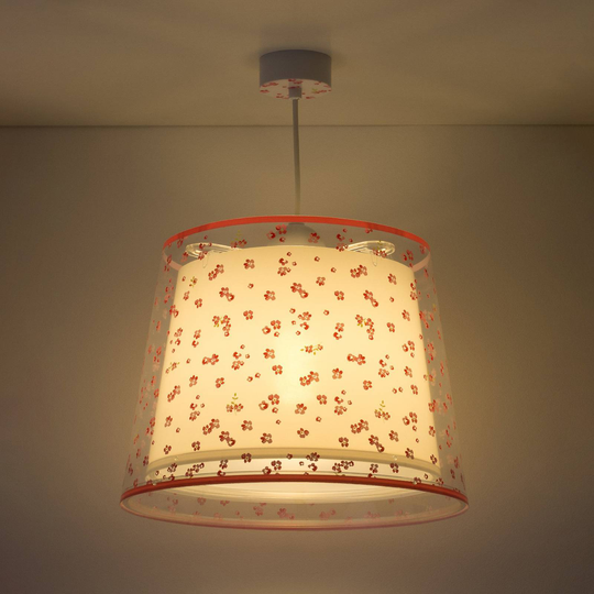 Hänglampa för barnrum Dream Flowers, 1 lampa rosa