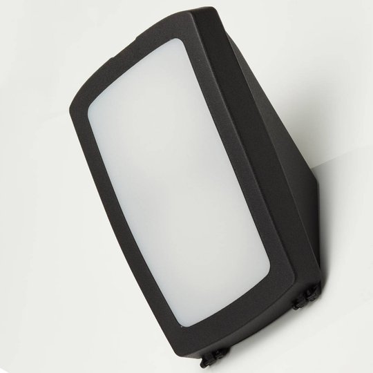 LED-utomhusvägglampa Germana, svart, 2 x 7W CCT