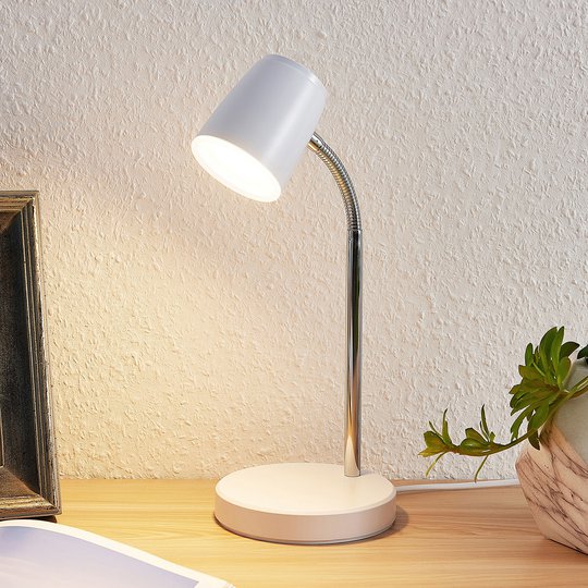 Lindby Jegor LED-bordslampa vit