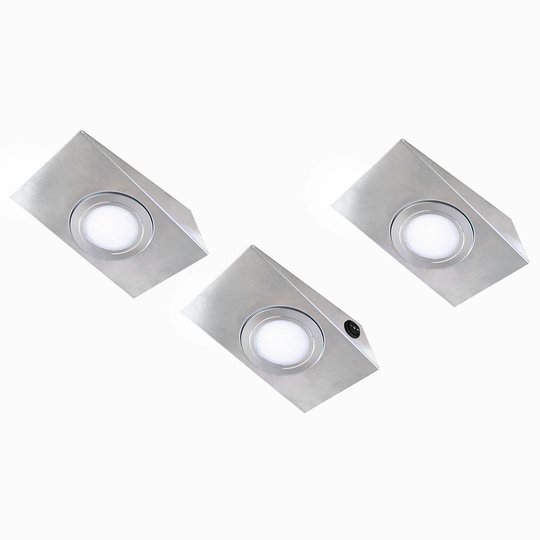 LED-bänklampa Keili i 3-pack med brytare två steg
