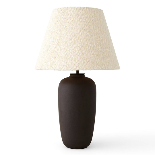 Menu Torso LED-bordslampa, brun/vit, 57 cm