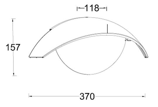Prios Helina LED-inbyggnadslampa, vit, 22 cm, 24 W