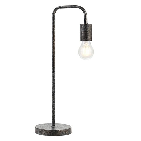 Lindby Brooke vintage bordslampa, rost antik