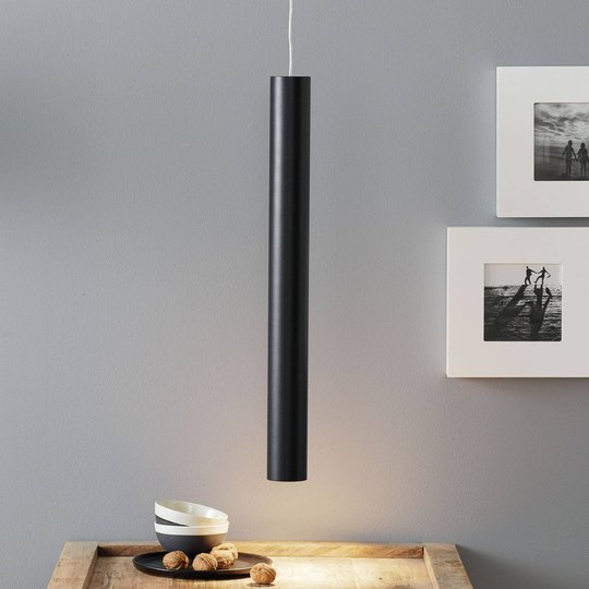 Lucande Luana pendellampa 60 cm svart