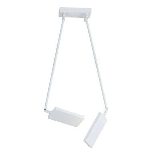 LED-taklampa Book, vit