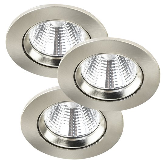 LED-takinbyggnadsspot Freemont 2 700 K 3-pack stål