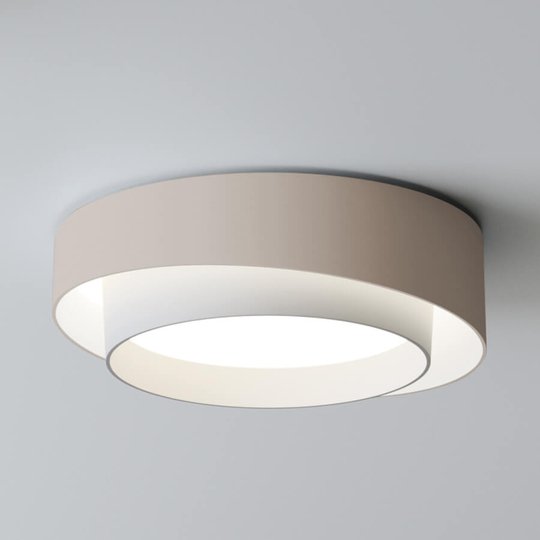 Ljusstark LED-taklampa Centric, kräm