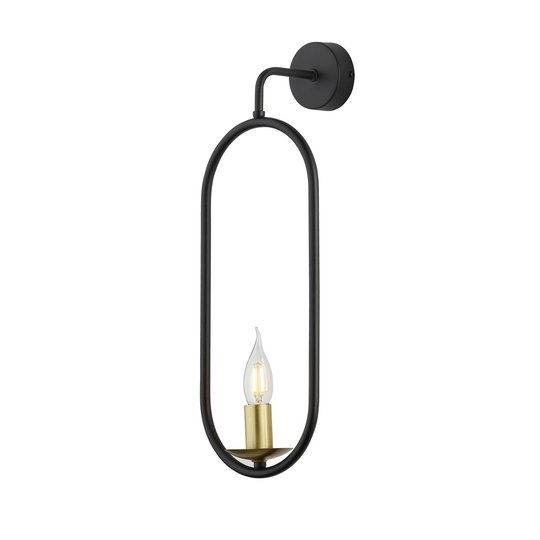 Vägglampa Candle, svart