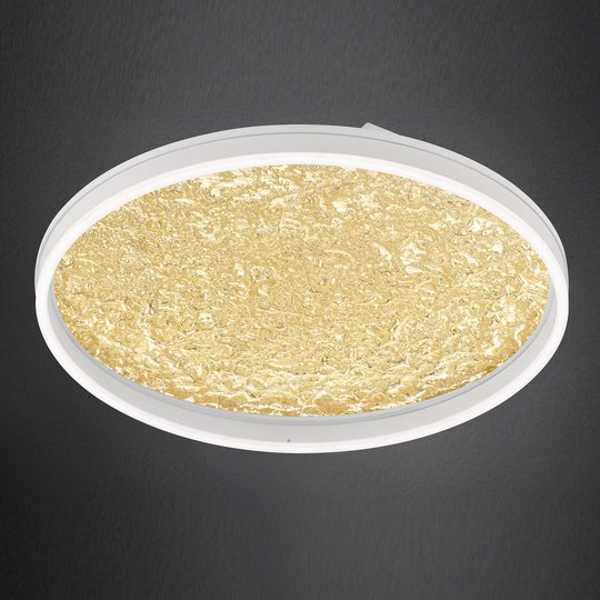 LED-taklampa Bali, dimbar, guld, 60 cm