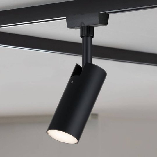 Paulmann URail LED-spotlight Tubo svart 4 000 K