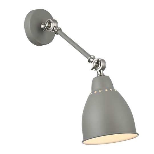 Vägglampa Domino i grått