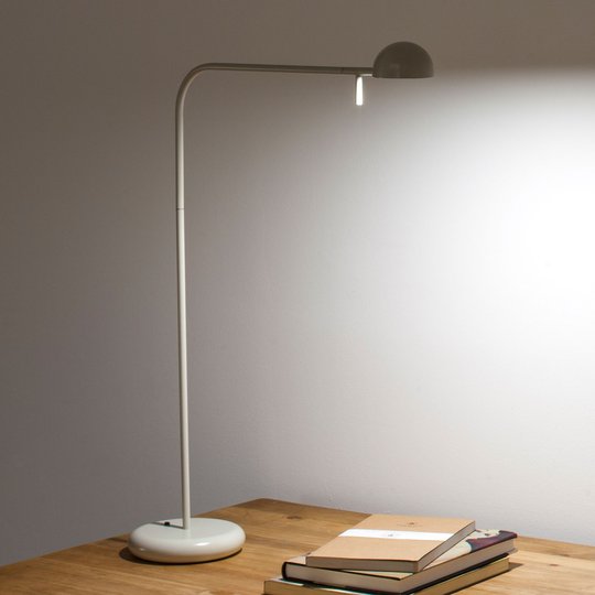 Vibia Pin 1655 LED-bordslampa, längd 40 cm, vit