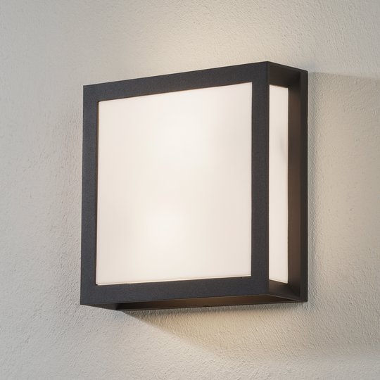 Antracitfärgad utomhusvägglampa Henry, IP44