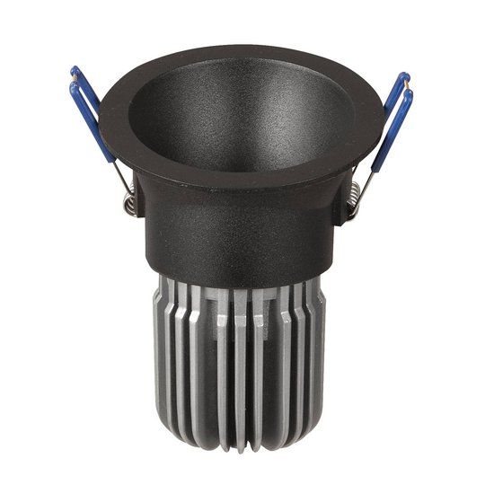 LED-inbyggnadslampa Toodle rund asymmetrisk svart