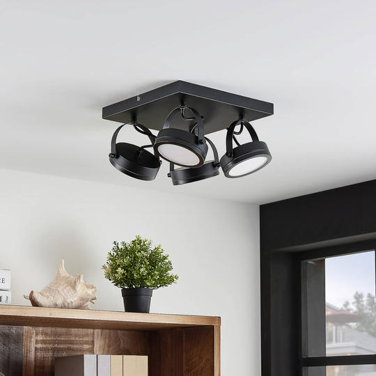 Lindby Omila LED-takspotlight, 4 lampor