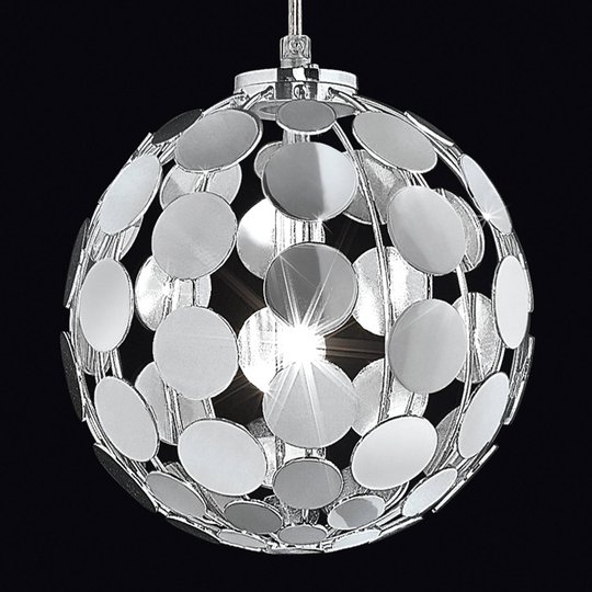 Hänglampa Sfera i krom, 20 cm