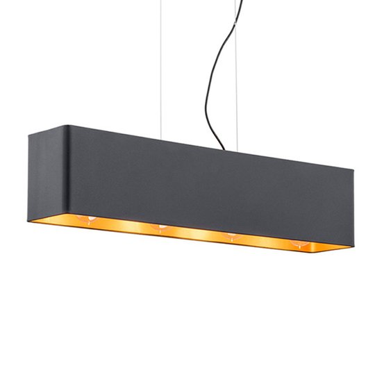 Hänglampa Tuse, längd 80 cm, svart