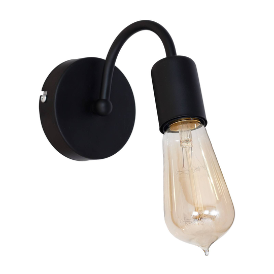 Vägglampa Milo i svart utan skärm