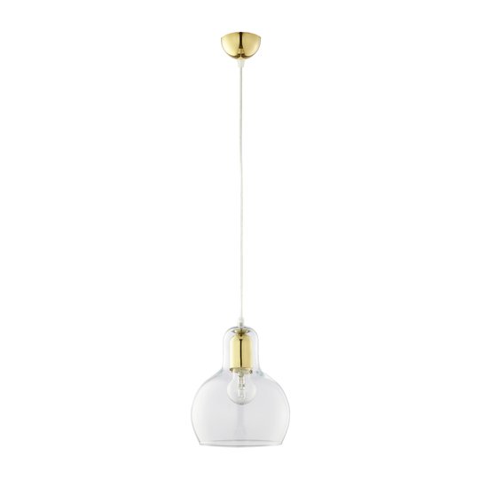 Hänglampa Mango, transparent/guld