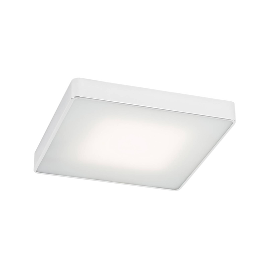 Taklampa Oro av stål och glas, vit, 35 cm