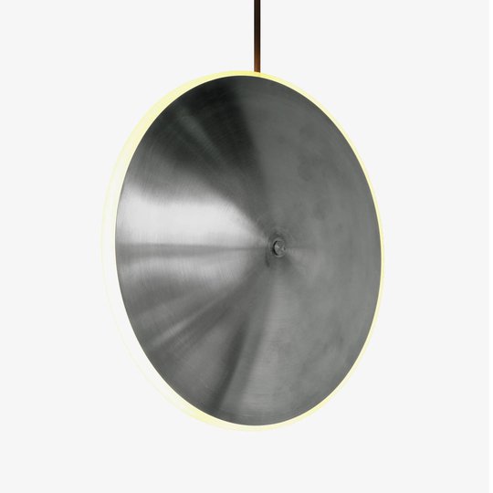 LED-hänglampa Chrona Dish10v, rostfritt stål