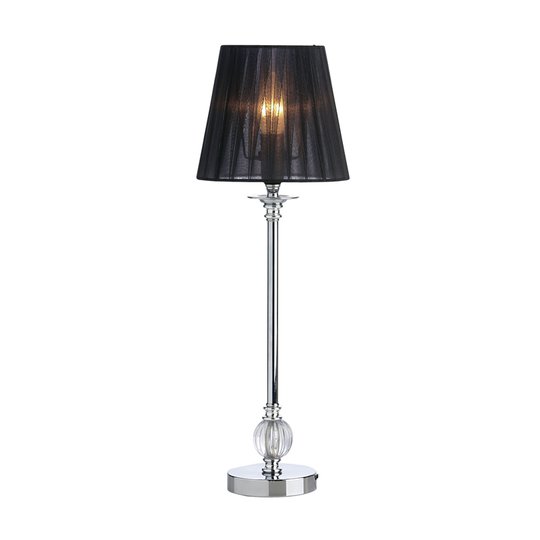 Lilly bordslampa (organza) (Svart)