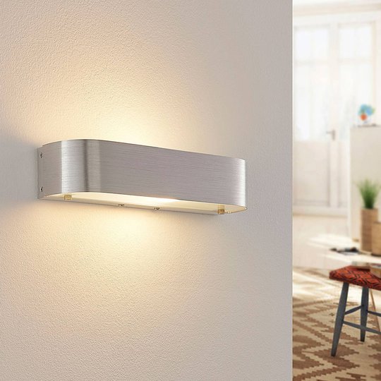 Aluminiumvägglampa Nika med E14-LED-lampa